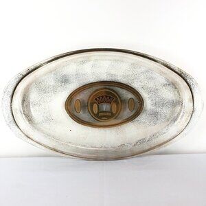 Vintage Culver, Ltd 22k Gold Festival Pattern Large Oval Platter